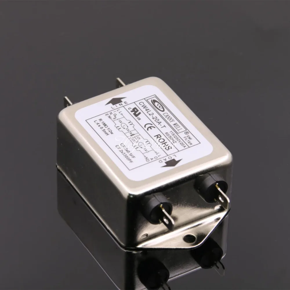 1 шт. разъем питания CANNY WELL EMI фильтр CW4L2 10A 20A T Расширенный AC110V 250V|Усилители