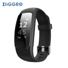 Diggro ID107 Plus HR Smart Bracelet Smartband Heart Rate Monitor GPS Supported All-day Fitness Tracker Wristband For Android IOS