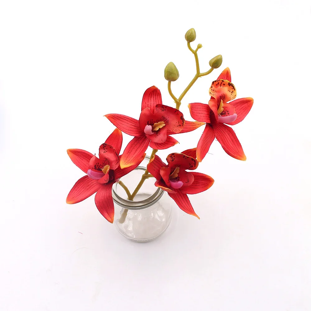 80Flower+20Branch Large Silk Lily Handmake Artificial Flower Head