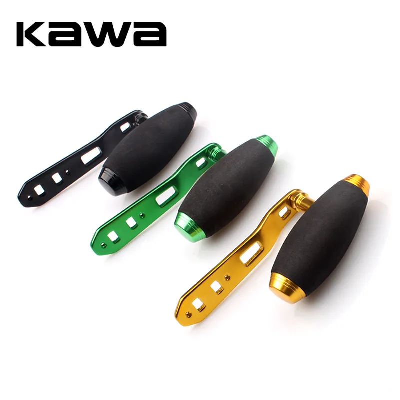 Kawa New Fishing Reel Handle, Fishing Rocker, Trolling Wheel Handle, Double Hole Size 8*5mm 110mm Length Red Black Gold color