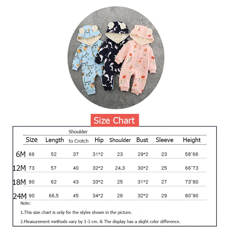 New Costume Baby Boy Girl Rompers Kids Spring Autumn Double Layer Warm Outwear Sleeping Jumpsuit Toddler Cartoon Overall Clothes (3)