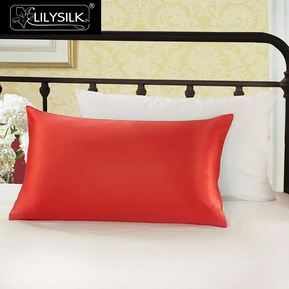 Lilysilk Silk Pillowcase With Cotton Hidden Zipper Terse Mulberry