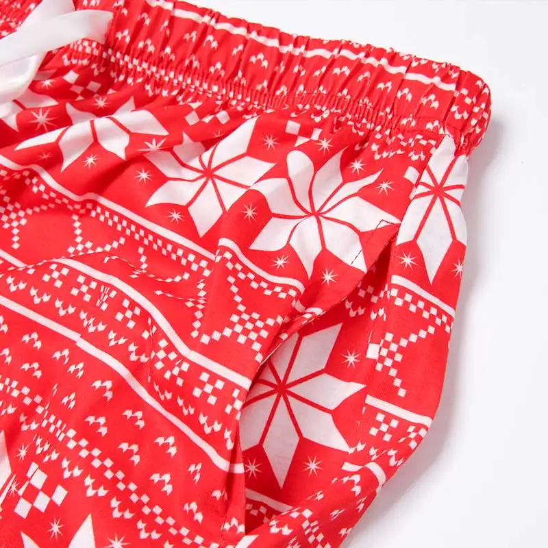 PatPat/Новинка; сезон осень-зима; удобная семейная одежда для сна с рождественским принтом в виде снежинок