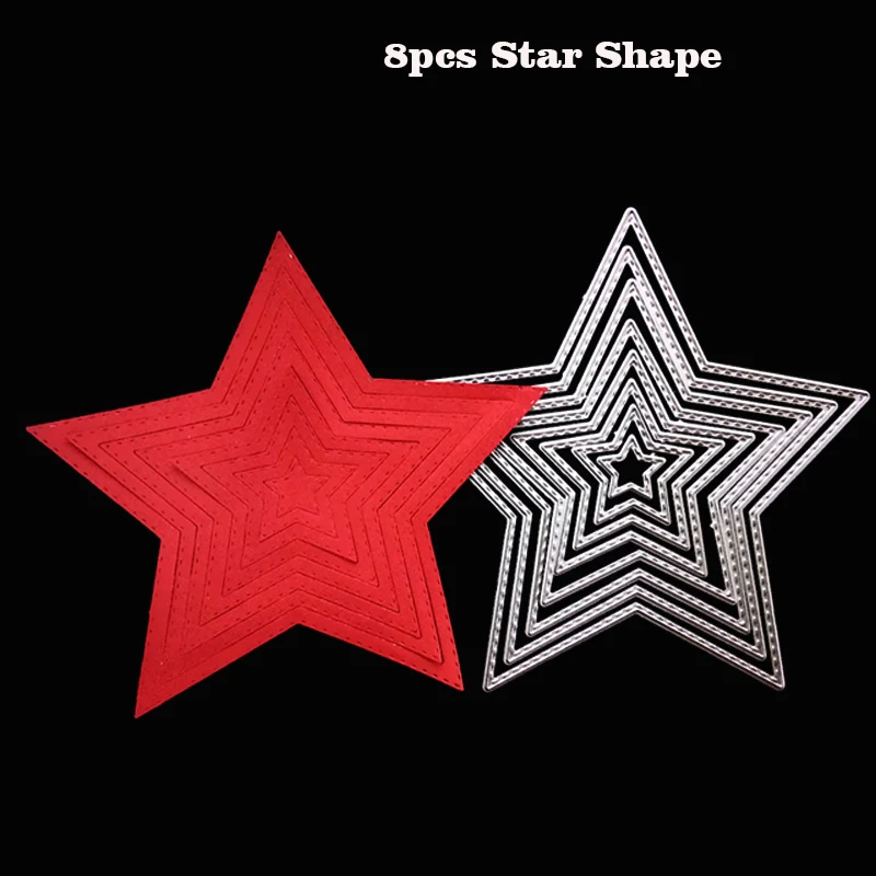 8pcs Star Shape
