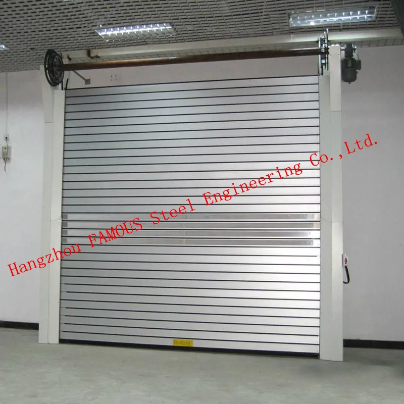 

Manual Folded Push Pull Overhead High Speed Industrial Shutter Door Track And Hardware Of Aircraft Hanger