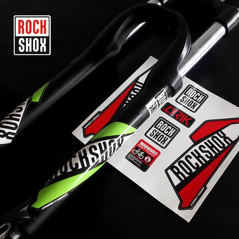 

2016 ROCKSHOX LYRIK Mountain Bike Frame Fork Stickers MTB Bike Fork Suspension Decals Cycling Decals Kit