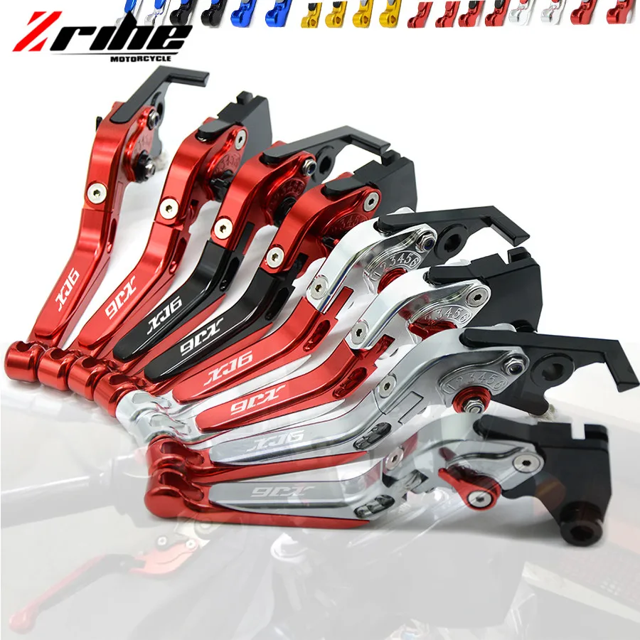 

Motorcycle Accessories Folding Extendable Brake Clutch Levers LOGO XJ6 For YAMAHA XJ6 DIVERSION 2009-2015 2010 2011 2012 2013 14