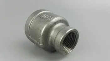 

1" to 1/2" Female BSP Internal Thread Tube Equal Pipe Fitting 304 Stainless Steel Hose Straight Connector