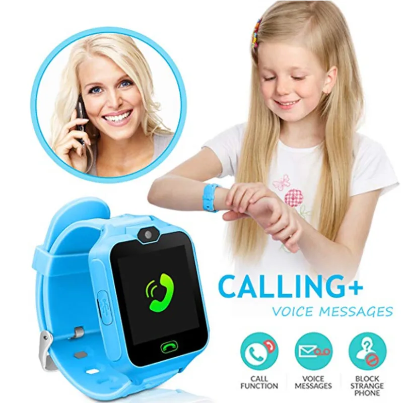 

Multi-Functional Q01 Children's Smart Watch 1.54 Inch Smart Watch Dial Phone Voice Chat Photo Built-in Game with Camera