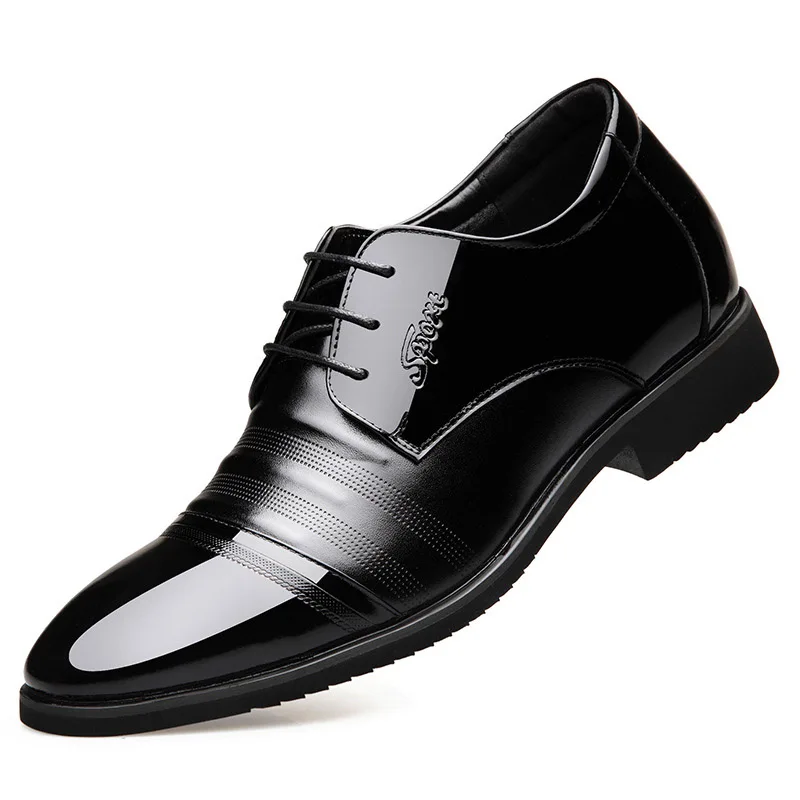 

Gorgeous noble increase breathable men's leather shoes new dress leather business casual increase in England pointed shoes men