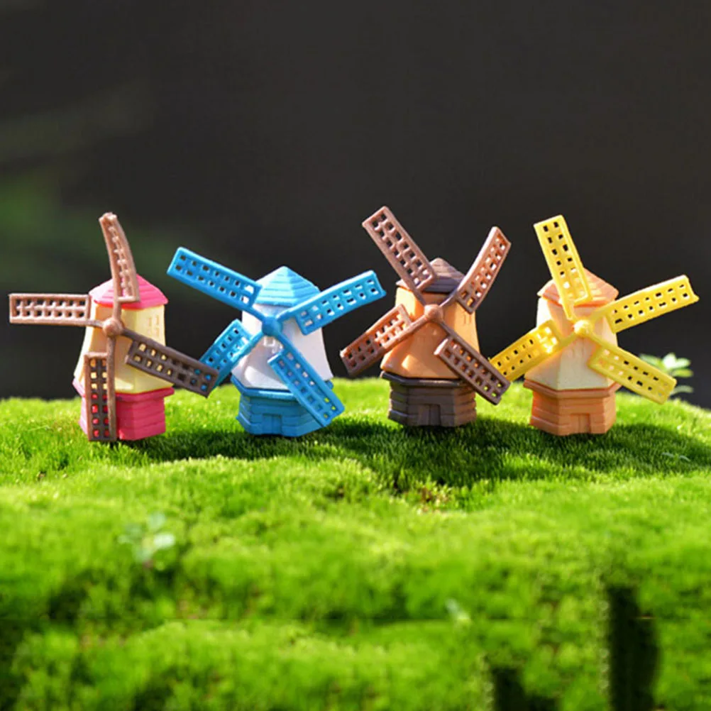 1 шт. Детские DIY игрушки случайный миниатюрный мох бутылка DIY микро пейзаж Экология украшение «ветряная мельница» модель мясистый сад украшения
