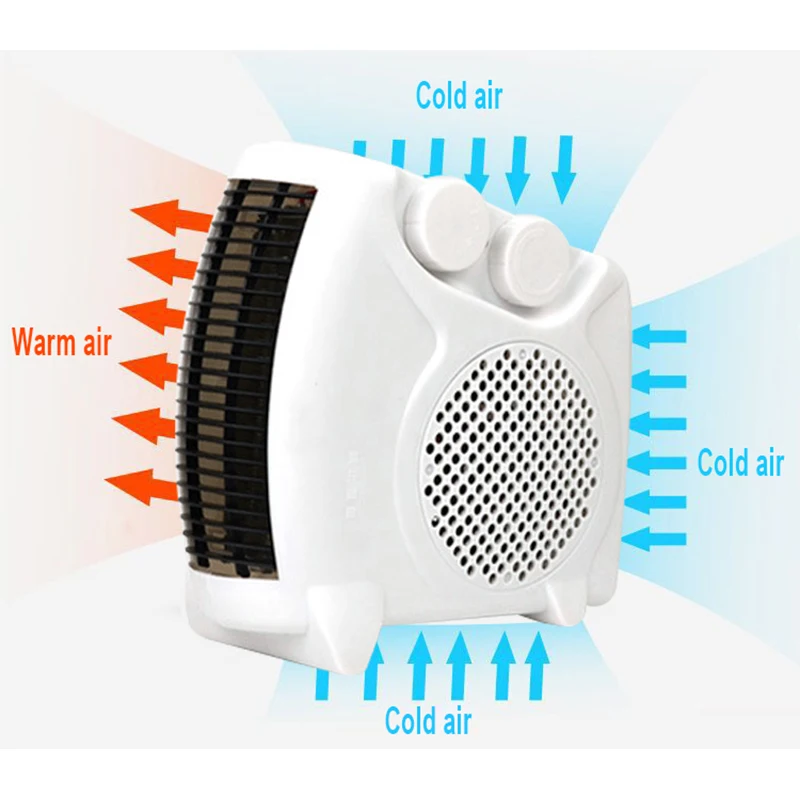 

Portable Handy Heater Warm Fan Blower Room Fan Electric Handy Air Heater Radiator Mini Electric aquecedor Home Heating Office