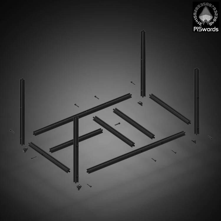 VEDDHA 6 GPU установка для майнинга алюминиевый Штабелируемый чехол на открытом