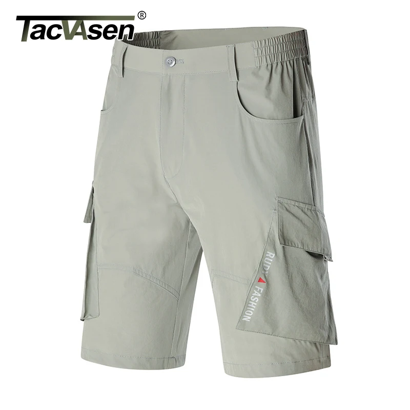

TACVASEN Summer Casual Shorts Men Quick Dry Elastic Military Tactical Shorts Lightweight Hike Hunt Straight Shorts Man Clothing