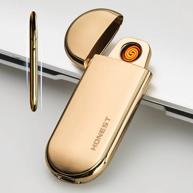 Ультратонкая электронная сигаретная зажигалка с питанием от USB инструмент для