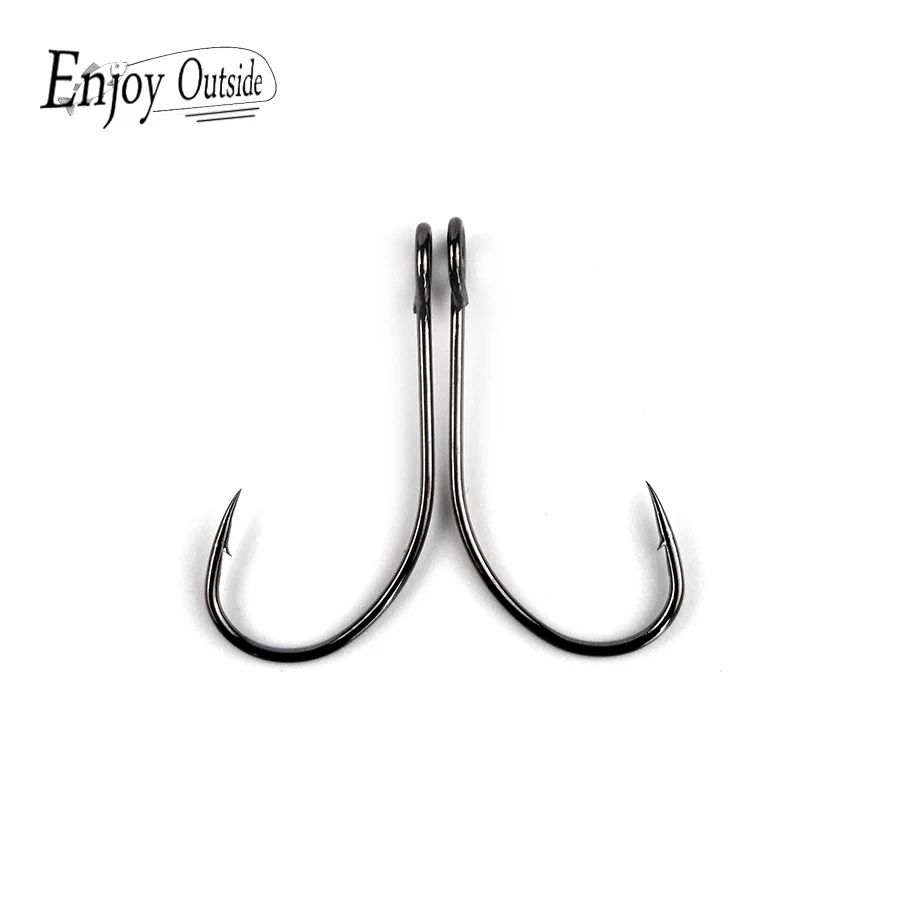 

100 pcs/pack fishing hooks high carbon steel fishhook anzuelos de pesca with size 8# 6# 4# use for Spoon lure