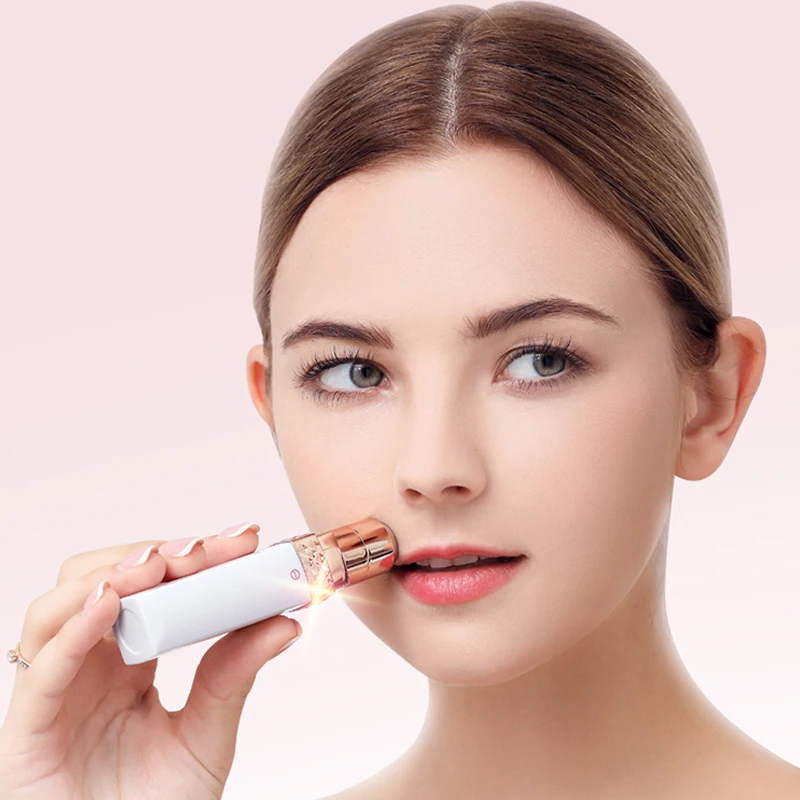 

Goddess Lipstick Hair Removal Machine Electric Female Epilator Fast Remove Hair Painless Depilation Mini Epilator