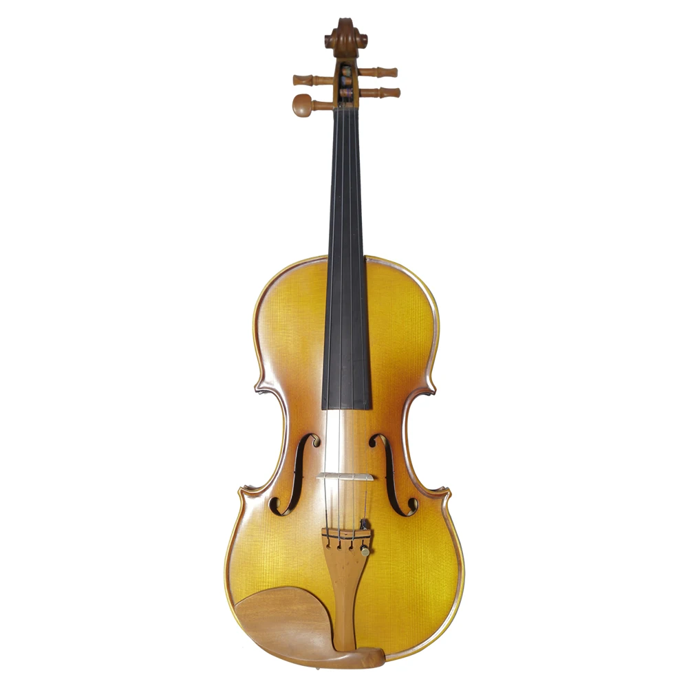 Single Board Backplate Musical Instrument Handmade Antique Violin Natural Stripes Maple Violino Fiddle 4/4 3/4 1/2 1/4 1/8