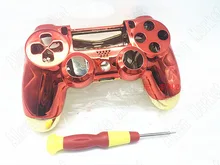 1sets Plating Refit Handle Shell For PS4 Iron Man DIY Handle American Version