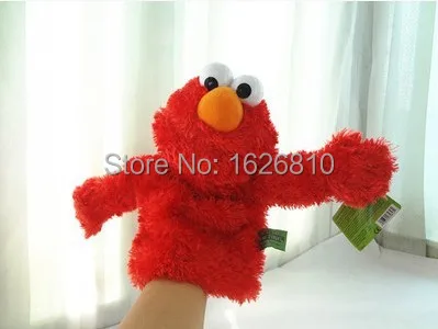 

25 cm high quality Sesame street toy Elmo Big Bird Cookie Monster hand puppet doll Educational plush toy for children XMAS gift