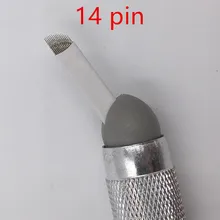 Free shipping 100Pcs 14-Prong flat Permanent Makeup Manual Needle Blades Embroidery/3D Eyebrow Tattoo Products Free shipping 100Pcs 14-Prong flat Permanent Makeup Manual Needle Blades Embroidery/3D Eyebrow Tattoo Products