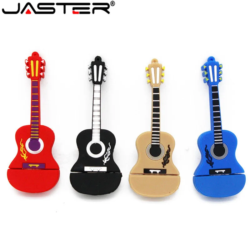 

JASTER promotion Fashion creative cartoon Torch guitar External Storage thumb drive 4GB 8GB 16GB 32GB USB 2.0 memory stick