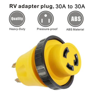 

Hot Sales Car-Styling RV Electrical Locking Adapter 30A Male To 30A Female Locking Plug Connector Top Brand Car Accessories