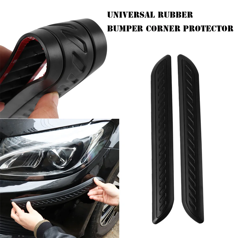 1Pair Practical Car Rubber Bumper Corner Protector Door Guard Cover