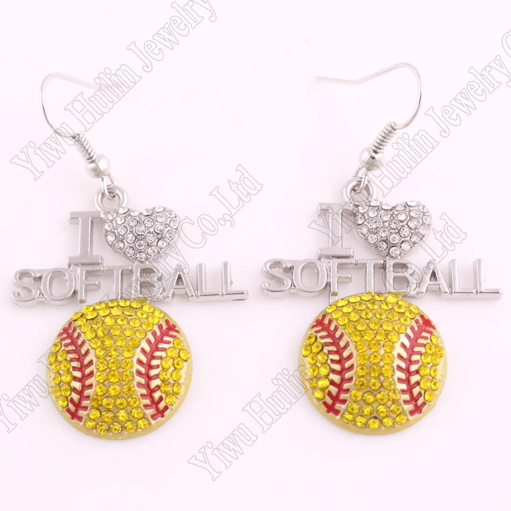 Fans Favorite Sports Jewelry Drop Shipping 1.2"*1.3" inches I Love