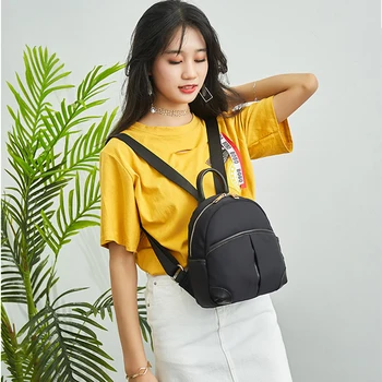 

Korea Women Oxford Backpack College Versatile Travel Shoulder Bag Bucket Bag Pure Color Ladies Girls Bolsa Sac School Bags
