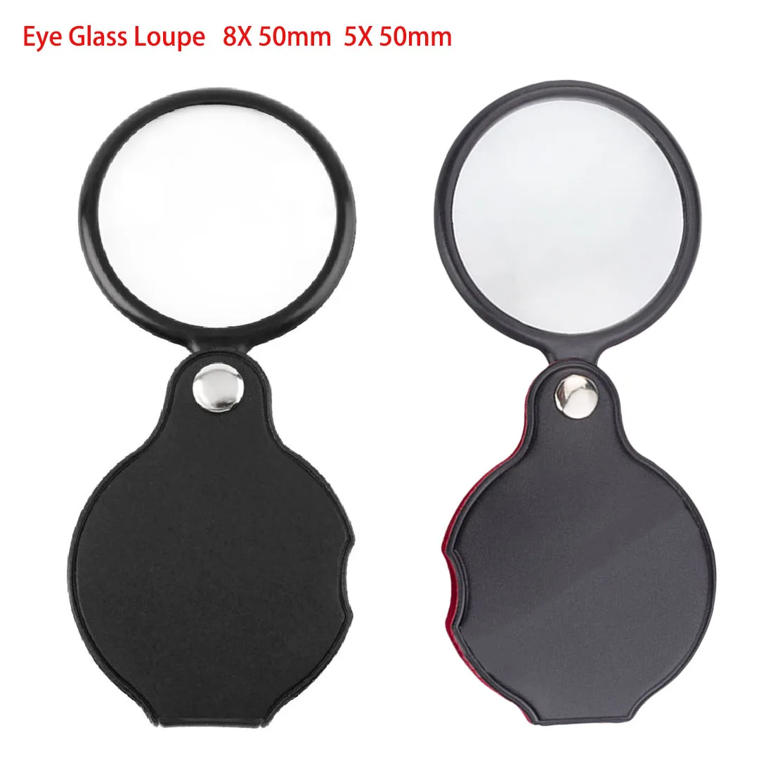 

1PC 50MM 60X Mini Pocket Folding Jewelry Magnifier Magnifying Eye Glass Loupe Lens