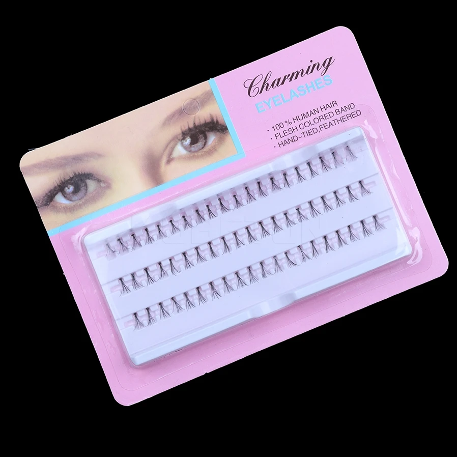 

60pcs/set Hand Made Fashion Charming False Eyelashes Natural Long Thick Fake Lash 8/10/12mm