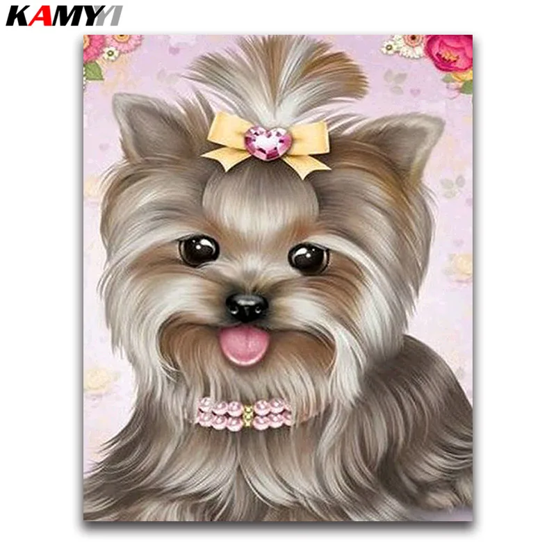 

3D diy Diamond Embroidery Diamond Painting cross stitch kits Pet dog picture mosaic pattern arts and crafts new year animal gift
