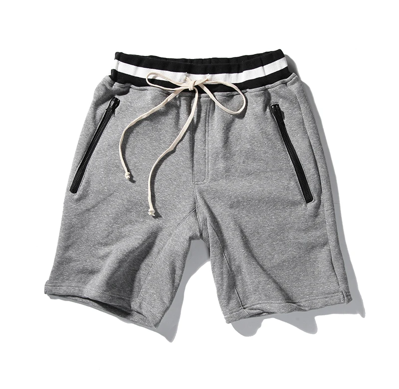High quality 2017 Fashion sweat Shorts Casual Joggers summer men women HIPHOP zipper shorts Justin bieber