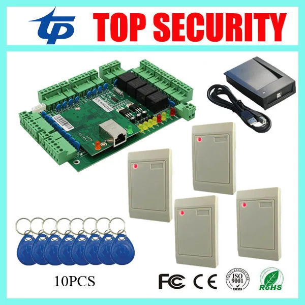4 doors access control board TCP/IP communication door control system with time attendance
