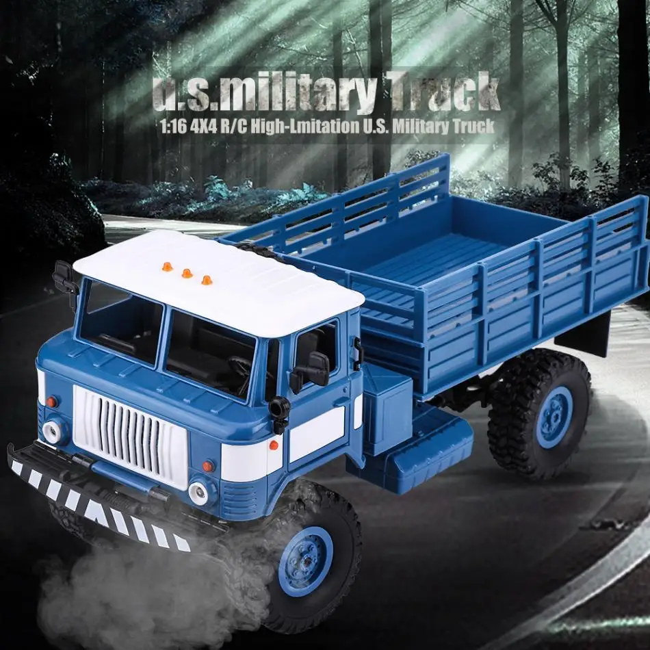 RC 1 16 2 4GHz 4CH RC Crawler Military Climbing Truck Toys For Boys 