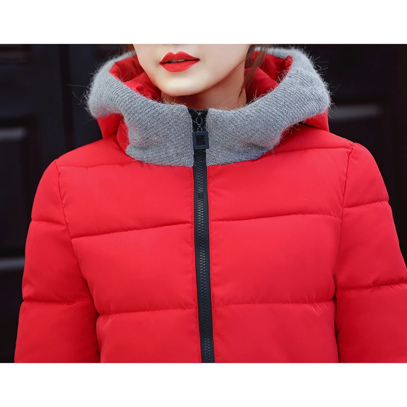 2018 High Quality Ladies Winter Jacket Women Long Overcoat long Winter Jacket Women thicken warm hooded down jacket coat