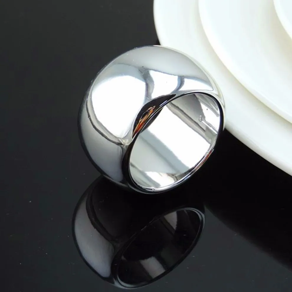 1 шт./лот новые серебряные кольца для салфеток Отель банкетный салфетки шеи держатель для салфеток Свадебная вечеринка украшения рабочего стола
