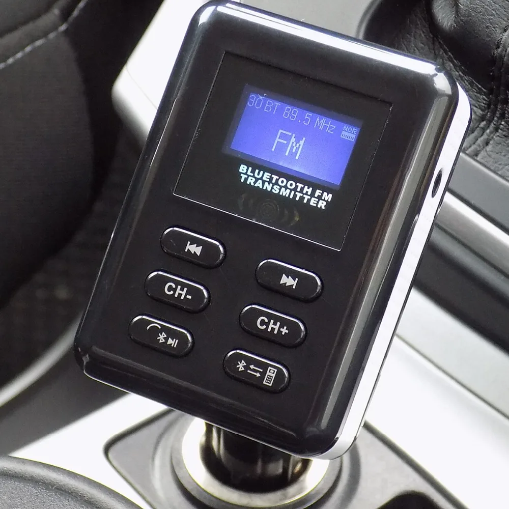 Siparnuo Handsfree Bluetooth Car Kit Wireless FM Transmitter USB SD LCD Transmitter FM Bluetooth Voiture MP3 Mic Remote Control