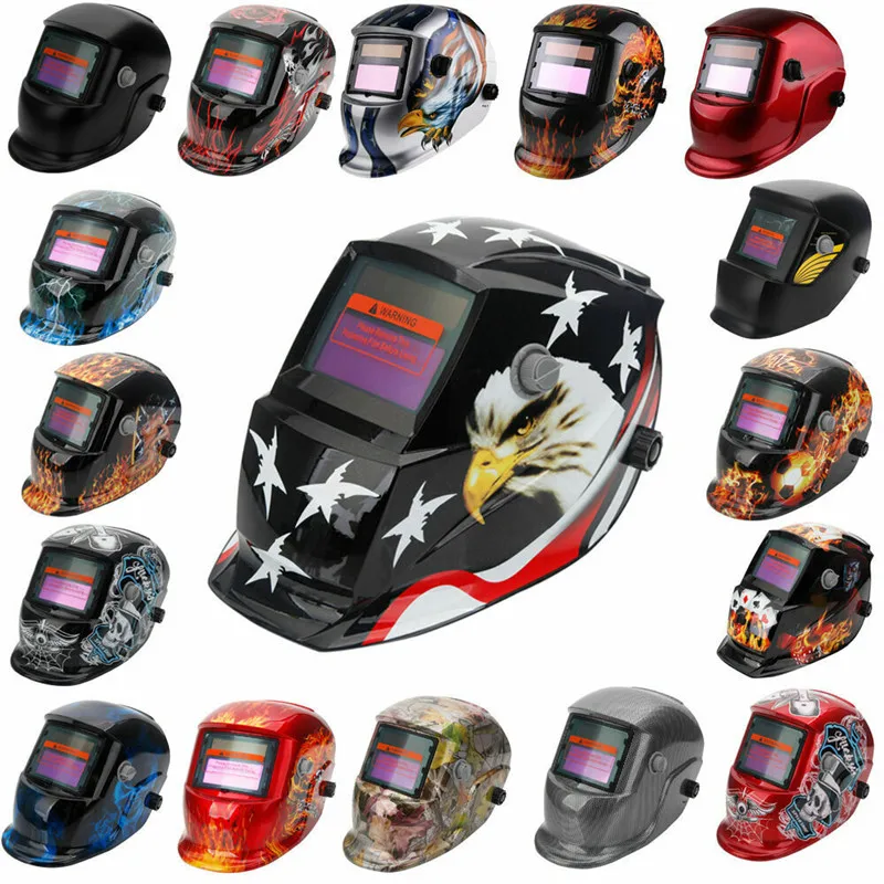 

Solar Auto Darkening Welding Helmet Shield Arc Tig Grinding Welder Mask Electric Welder's helmet For Electric Welder