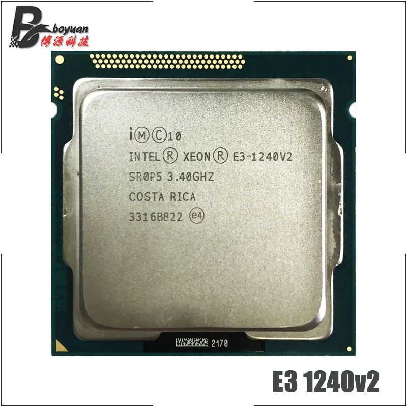 

Intel Xeon E3-1240 v2 E3 1240v2 E3 1240 v2 3.4 GHz Quad-Core CPU Processor 8M 69W LGA 1155
