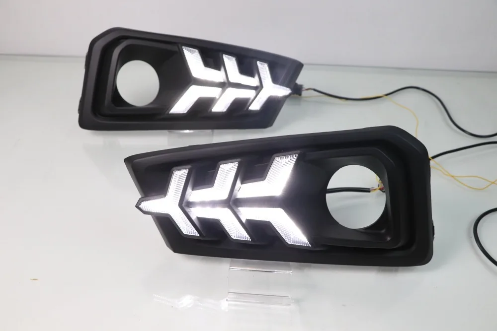 Car Styling DRL for Honda Amaze led drl 12v daytime running light for Amaze led drl with signal fog lam Car Accessories