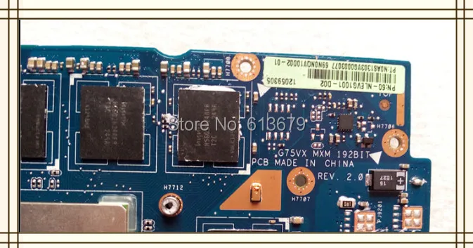  Original Video card  G75VX Graphics card G75VX MXM 192BIT N13E-GR-A2 GTX670MX 3GB VGA BoardFor ASUS full tested 