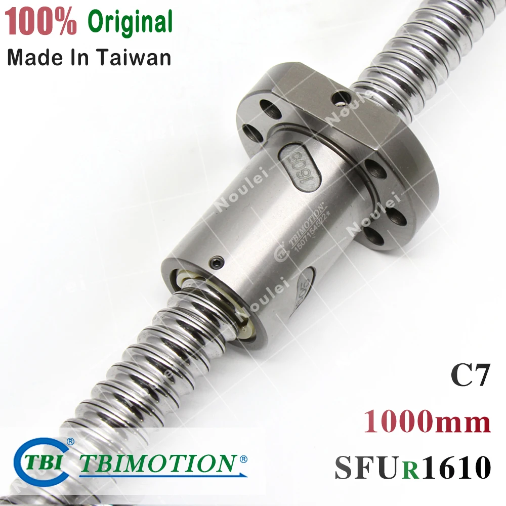 TBI 1610 C7 1000 мм шариковый винт 10 свинцовый для ЧПУ с SFU1610 SFS1610 шариковая