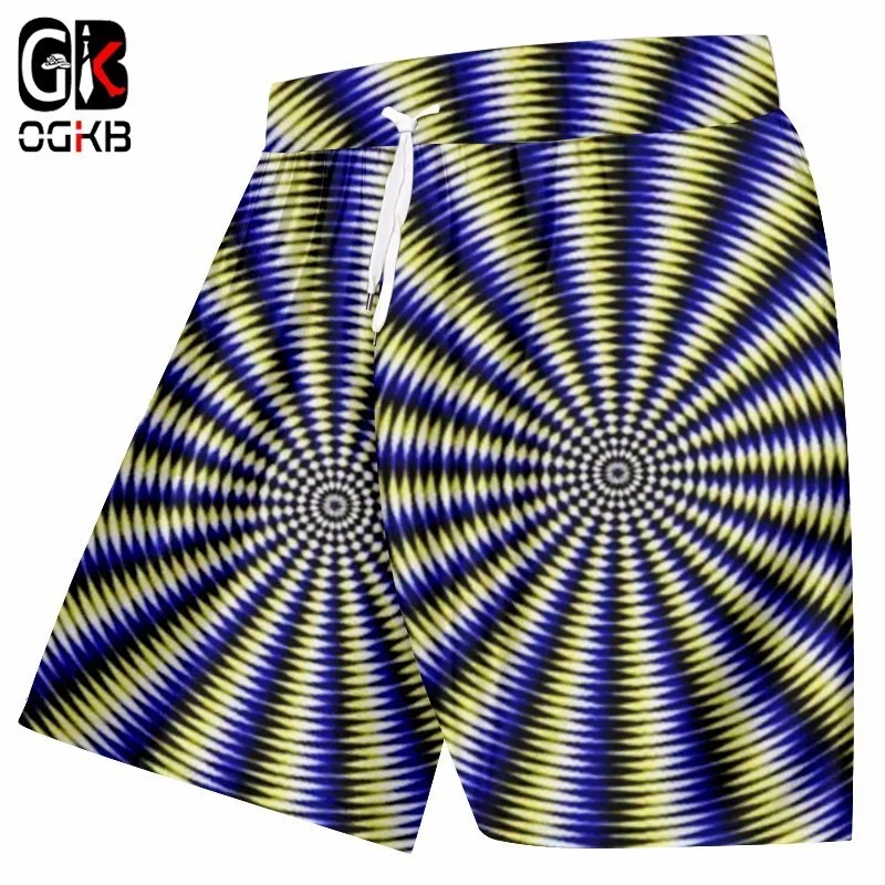 OGKB бордшорты, новинка, вихревые пляжные шорты, панк-рок, индивидуальная уличная куртка в стиле хип-хоп, 3D принт, шорты для фитнеса и тренировок
