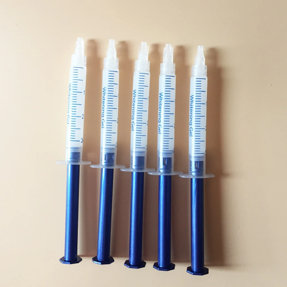 

Best quality 10pcs peroxide free teeth whitening gel no carbamide / hydrogen peroxide bleaching gel syringe