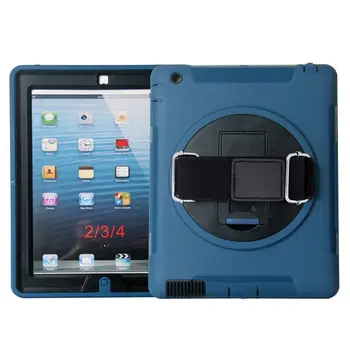 

XSKEMP For Apple iPad Air iPad 5 9.7" Tablet Case TPU+PC Heavy Duty Armor Cover Hybrid Tablet Protective Shell With Stylus Pen