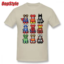 Топы с круглым вырезом, мужские футболки Shor Jack Russell Terrier Superdogs, хлопковая короткая футболка