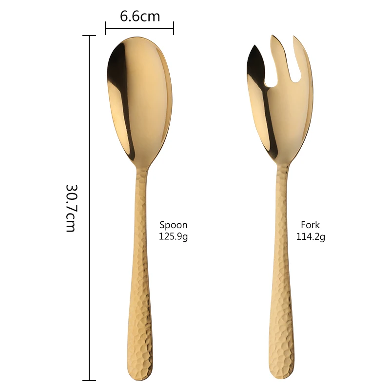 Набор посуды из нержавеющей стали посуда для салата большого размера Spork и