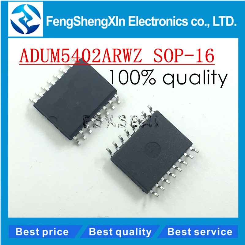 

5pcs/lot New ADUM5402ARW ADUM5402ARWZ ADUM5402 SOP-16 Quad-Channel, 2.5 kV Isolators with Integrated DC-to-DC Converter